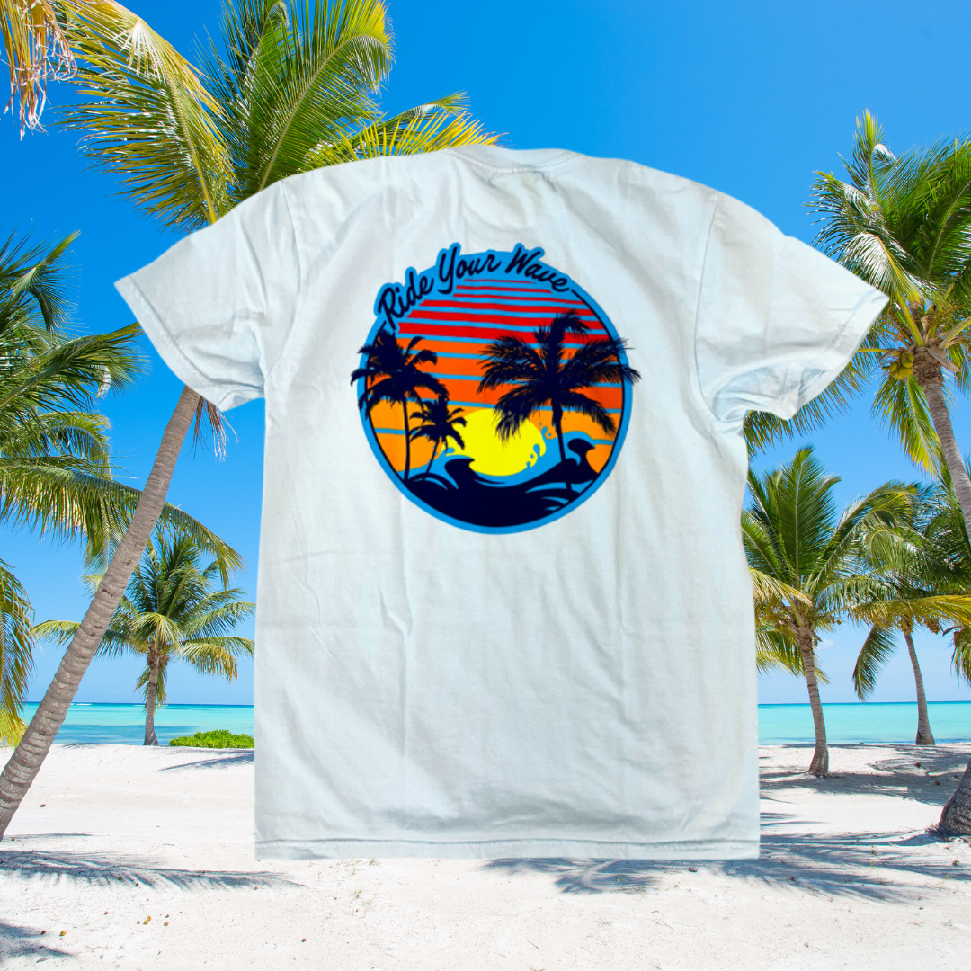 Ride Your Wave Comfort Color Pocket T-Shirt