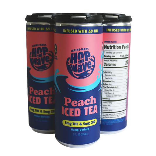 5mg THC & 5mg CBD Peach Iced Tea